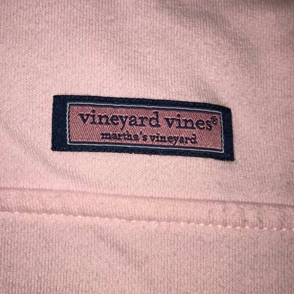 Women's Blue and Pink Vineyard Vines half zip - Picture 2 of 5